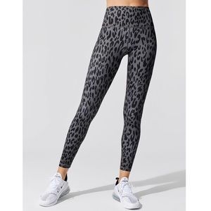 Carbon38 Gray Leopard Print Leggings